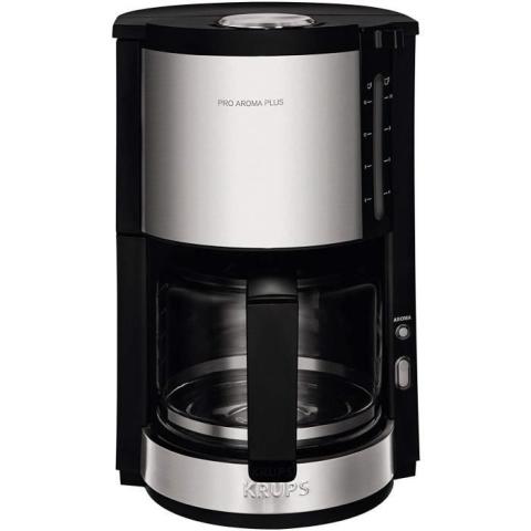 cafetière électrique de 1,25L pour 10 tasses 1100W gris noir
