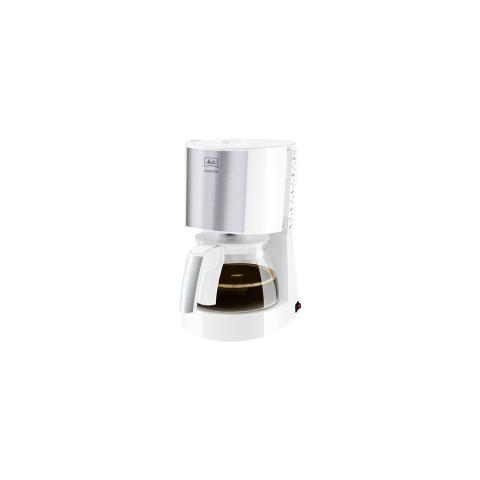 CAFETIÈRE ENJOY TOP GLASS BLANC-ACIER BROSSÉ