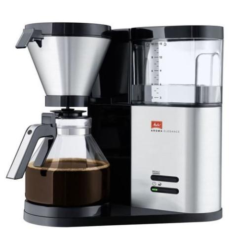 Cafetière filtre Melitta Aroma Elegance Glass Basis 1012-01 1050 W Argent