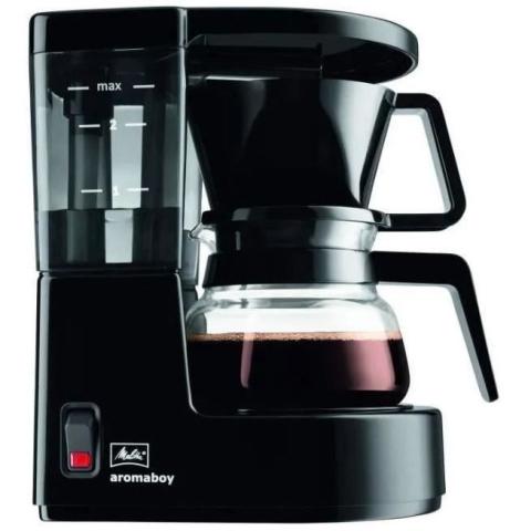 Cafetière à filtre MELITTA Aromaboy 1015-02 Noir - 2 tasses - 500W - Verseuse en verre Cafetière à filtre MELITTA Aromaboy 1015-02 Noir - 2 tasses - 500W - Verseuse en verre
