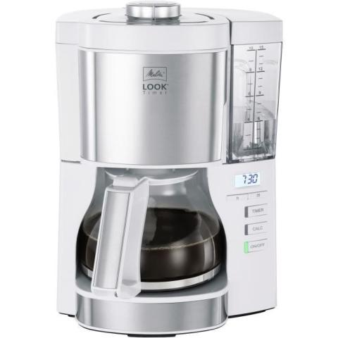 Cafetière filtre - Melitta - Look V Timer 1025-07 - 1,25L - 10 tasses - 1080 Watts Cafetière filtre - Melitta - Look V Timer 1025-07 - 1,25L - 10 tasses - 1080 Watts