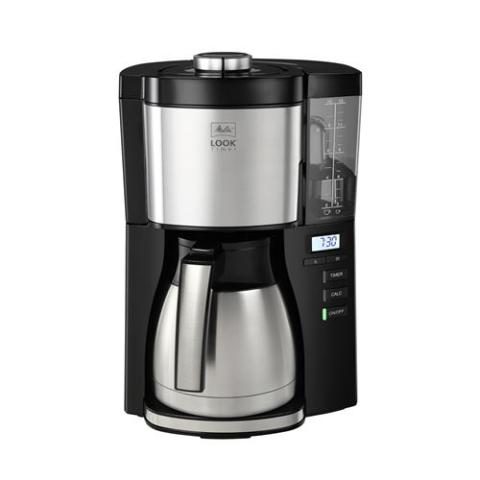 Cafetière filtre Melitta Look® Therm Timer 1025-18 1080 W Noir et Argent