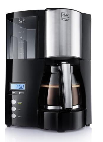 Cafetière filtre Melitta Optima Timer Noir