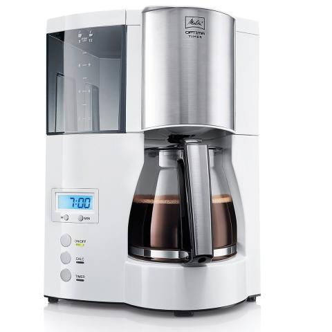 Cafetière filtre Optima Timer 100801WH