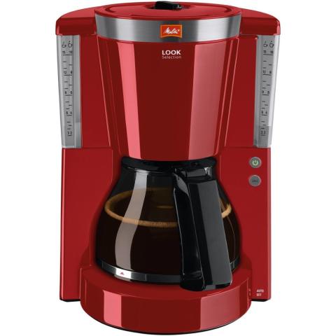 CAFETIÈRE LOOK IV SÉLECTION ROUGE-ACIER BROSSE