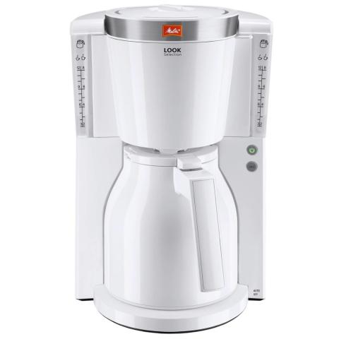 CAFETIÈRE LOOK IV THERM SELECTION BLANC-ACIER BROSSE CAFETIÈRE LOOK IV THERM SELECTION BLANC-ACIER BROSSE