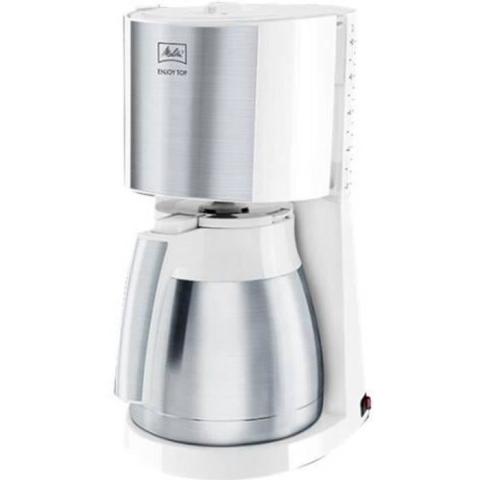 Cafetière MELITTA Enjoy Top Therm Blanc/Inox - AromaSelector® - 15 tasses - Filtre Cafetière MELITTA Enjoy Top Therm Blanc/Inox - AromaSelector® - 15 tasses - Filtre