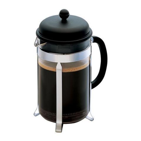 Cafetière à piston avec couvercle en plastique CAFFETTIERA