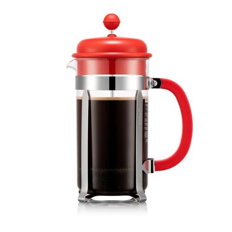 Cafetière à piston avec couvercle en plastique CAFFETTIERA