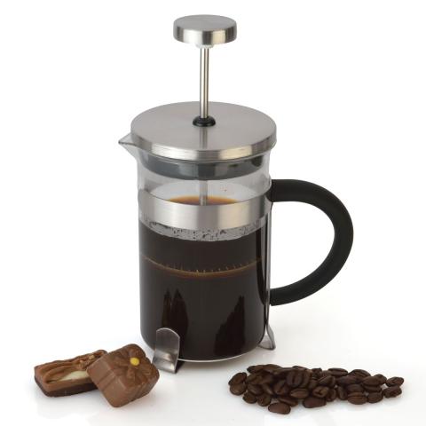 Cafetière à piston -Inox - manche soft grip Cafetière à piston -Inox - manche soft grip
