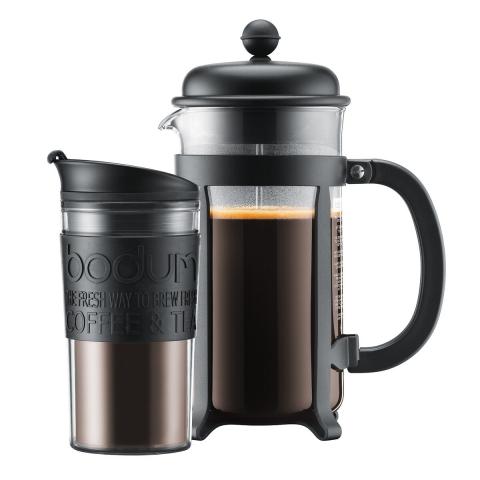 Cafetière à piston Java avec travel mug Cafetière à piston Java avec travel mug