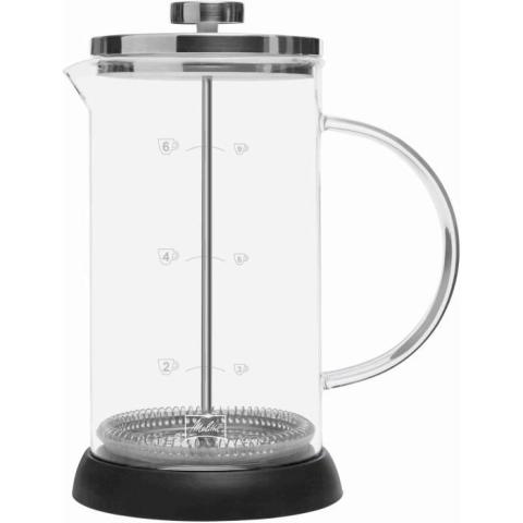 Cafetière à piston MELITTA Standard 9 tasses - Compatible Café moulu - Réservoir deau amovible - Programmable