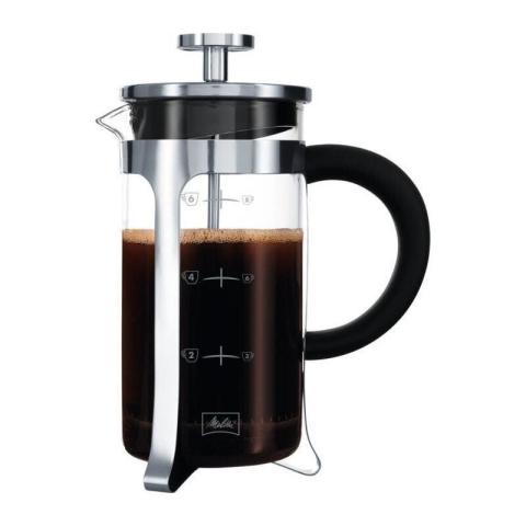 Cafetiere a piston Premium en verre et inox 8 tasses - Melitta Cafetiere a piston Premium en verre et inox 8 tasses - Melitta