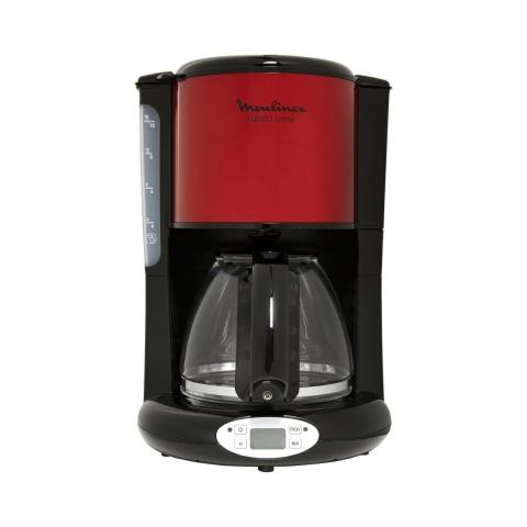 Cafetière programmable MOULINEX FG362D10 inox rouge Cafetière programmable MOULINEX FG362D10 inox rouge
