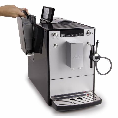 La cafetière superautomatique Melitta E957-203 Silver 1400 W 1450 W 15 bar 1,2 L La cafetière superautomatique Melitta E957-203 Silver 1400 W 1450 W 15 bar 1,2 L
