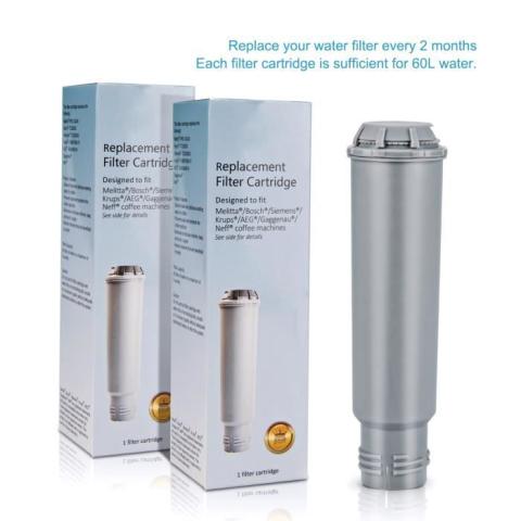 Cartouche Filtrante pour Krups Claris F088 machines à café, Filtres à eau compatible avec Melitta, Nivona NIRF-700 (2 paquets) Cartouche Filtrante pour Krups Claris F088 machines à café, Filtres à eau compatible avec Melitta, Nivona NIRF-700 (2 paquets)