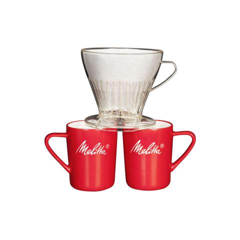 Cup+support filtre standard 1x4 blanc - 6761207 - Melitta