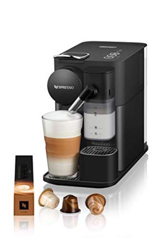 De'Longhi Cafetière automatique Lattissima One Evo, machine à café à capsules individuelles, lait moussé automatique, cappuccino et latte, EN510.B, 1450 W, noir De'Longhi Cafetière automatique Lattissima One Evo, machine à café à capsules individuelles, lait moussé automatique, cappuccino et latte, EN510.B, 1450 W, noir