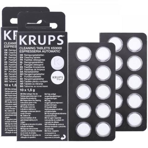 Détartrant Tablettes de nettoyage Krups xS3000 (2 paquets) Détartrant Tablettes de nettoyage Krups xS3000 (2 paquets)