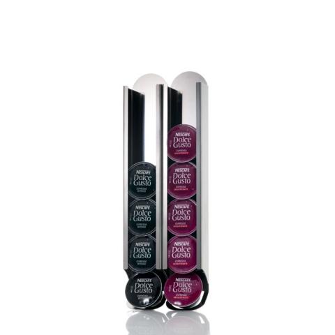 DON HIERRO - KAPSULAS. Set de 2 distributeurs adhésifs pour capsules Dolce Gusto DON HIERRO - KAPSULAS. Set de 2 distributeurs adhésifs pour capsules Dolce Gusto
