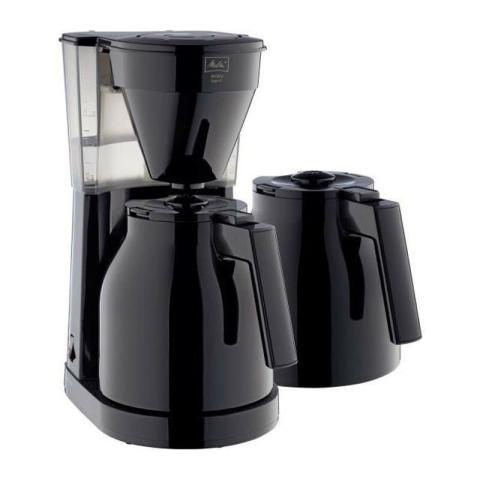 Easy Therm ii - Cafetiere filtre 1L - 1050 w + 2eme verseuse - Noir - Melitta Easy Therm ii - Cafetiere filtre 1L - 1050 w + 2eme verseuse - Noir - Melitta