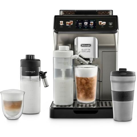Expresso Broyeur DELONGHI Eletta Explore ECAM450.86.T Titanium Expresso Broyeur DELONGHI Eletta Explore ECAM450.86.T Titanium