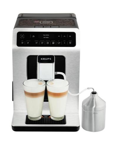 Expresso avec broyeur à grains Krups Evidence EA891D10 1450 W Noir et Argent
