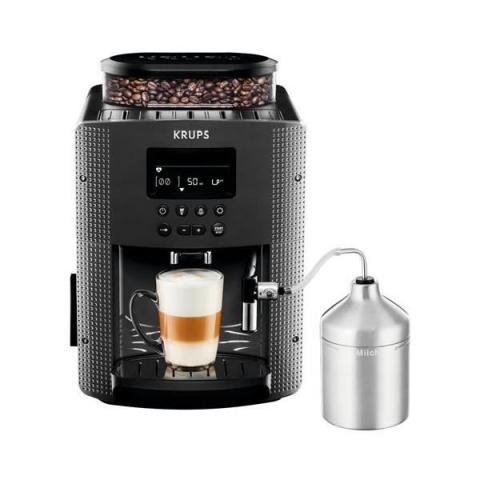 Expresso avec broyeur Krups YY4539FD Essential 1450 W Gris avec mousseur et 2 paquets café Starbucks Expresso avec broyeur Krups YY4539FD Essential 1450 W Gris avec mousseur et 2 paquets café Starbucks