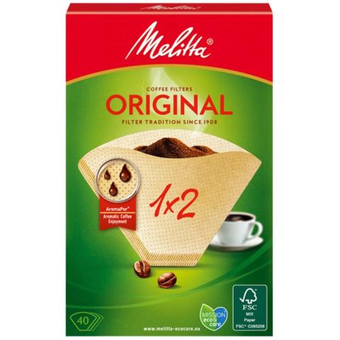 Filtre A Cafe 1-2 Tasses 40 Unit. Melitta