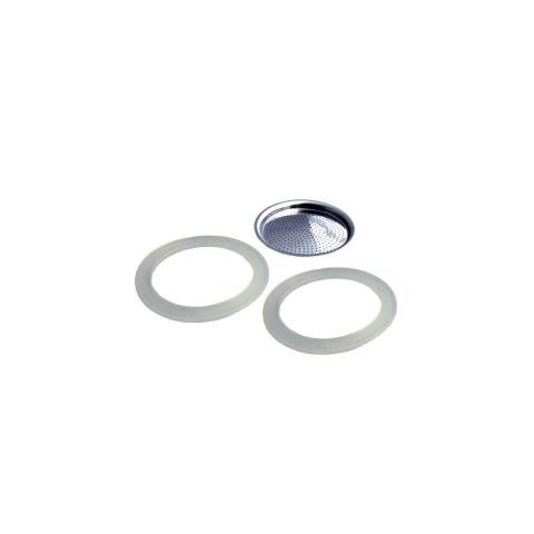 Filtre de rechange et 2 joints d'étanchéité pour cafetière 4 tasses  EMILIO