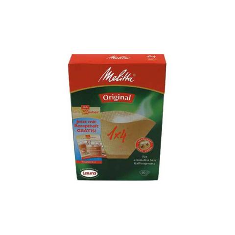 Filtres cafe papier 1x4 boite de 80 filtres Melitta MEL0109761