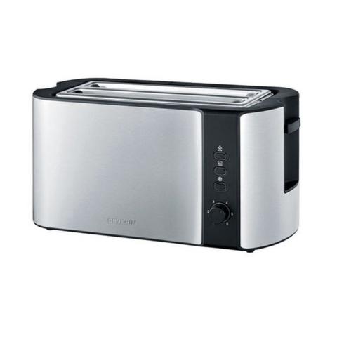 Grille-pains 2 fentes 1400w inox/noir - at2590 Grille-pains 2 fentes 1400w inox/noir - at2590