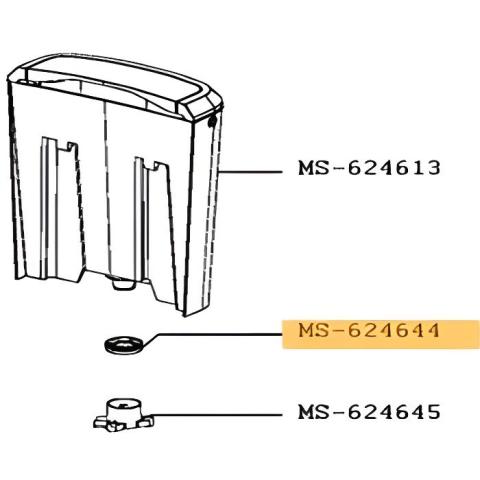 Joint Siege Reservoir Ref MS-624644 Pour PIECES PREPARATION DES BOISSONS PETIT ELECTROMENAGER  KRUP