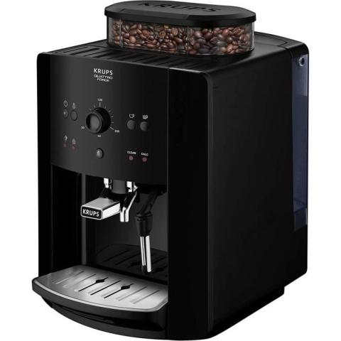 KRUPS ARABICA EA811010 - Machine expresso avec broyeur - 1450W - Réservoir d'eau 1,7L - Café en grains - 15 bars - Noire KRUPS ARABICA EA811010 - Machine expresso avec broyeur - 1450W - Réservoir d'eau 1,7L - Café en grains - 15 bars - Noire