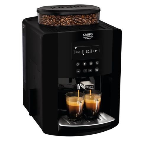 Krups Arabica noir Expresso Broyeur à grains  Machine à café automatique Ecran LCD EA817010
