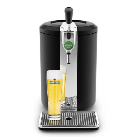 KRUPS Beertender® VB450E10 Compact Machine bière pression, Compatible fûts de 5 L, Température parfaite, Bière fraîche et mousseuse