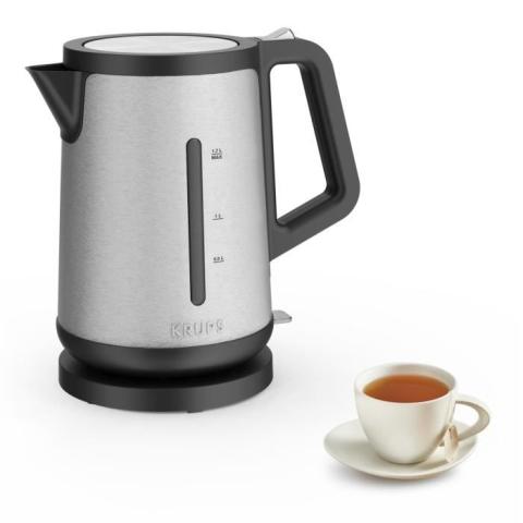 KRUPS Bouilloire électrique sans fil inox 2400 W Capacité 17 L Ouverture assistée du couvercle Control Line BW442D10 KRUPS Bouilloire électrique sans fil inox 2400 W Capacité 17 L Ouverture assistée du couvercle Control Line BW442D10