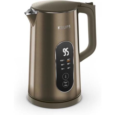 Krups BW871FF0 Bouilloire électrique 6 températures (40–100°C) affichage en temps réel