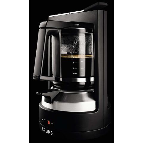 Krups cafetière à pression en inox de 1L pour 8 a 12 tasses noir