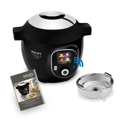 Krups Cook4Me+ Connect Multicuiseur 1600 4 l Noir/Gris - CZ7158 Krups Cook4Me+ Connect Multicuiseur 1600 4 l Noir/Gris - CZ7158