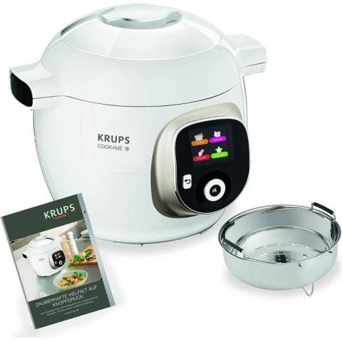 Krups cz7101 Multicuiseur cook4me Plus, 4 l, 1200 W, Blanc-Gris