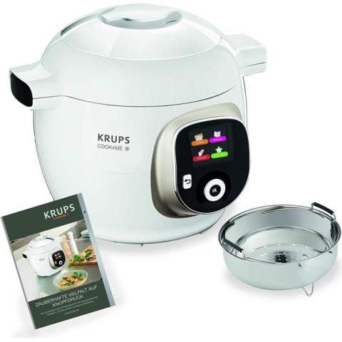 Krups cz7101 Multicuiseur cook4me Plus, 4 l, 1200 W, Blanc-Gris