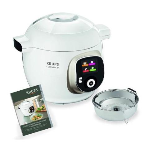 Krups cz7101 Multicuiseur cook4me Plus, 4 l, 1200 W, Blanc/Gris Krups cz7101 Multicuiseur cook4me Plus, 4 l, 1200 W, Blanc/Gris