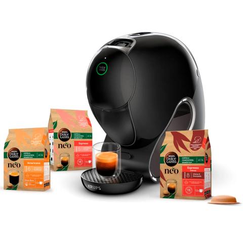 Krups Dolce Gusto Neo Expert Preta C/36 Capsulas Cafe Krups Dolce Gusto Neo Expert Preta C/36 Capsulas Cafe