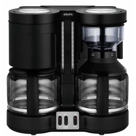 Krups Duothek Plus Km 8508 Cafetière Noire 2 X 10 Tasses