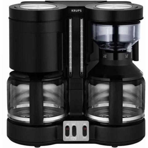 Krups Duothek Plus - KRUPS - Machine à café filtre - 10 tasses - 2200 W - Noir Krups Duothek Plus - KRUPS - Machine à café filtre - 10 tasses - 2200 W - Noir