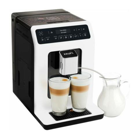 KRUPS EA890110 Evidence Machine a café a grain, Broyeur grain, Cafetiere Expresso Cappuccino Espresso, 2 tasses, Fabriqué en F