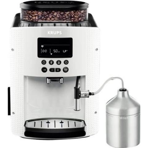 Krups Essential EA8161 Machine à café automatique avec buse vapeur Cappuccino 15 bar blanc Krups Essential EA8161 Machine à café automatique avec buse vapeur Cappuccino 15 bar blanc
