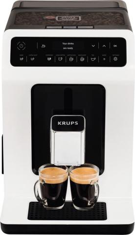 Krups Evidence EA890110 - Machine à café automatique avec mousseur à lait - 15 bar - blanc