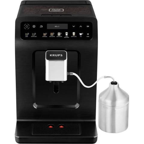 Krups Evidence Plus Machine a cafe automatique avec broyeur a grains Machine a cafe Noir metallise